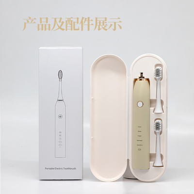 Antibacterial USB Electric Sonic Toothbrush With Timer For Adults Portable