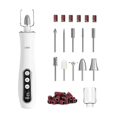 Electric Manicure Pedicure Set 10 Level Speed Low Noise USB Charging LED Display Electric Nail Drill