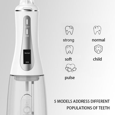 1800mAh Portable Cordless Dental Water Jet,LED Display Water Irrigator For Mouth