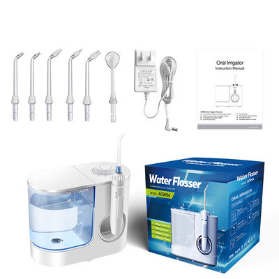 RoHS Pressure Pulse Water Flosser With UV Sterilizer 6 Multifunctional Jet Tips